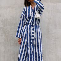 Stripe wrap dress - Image 2