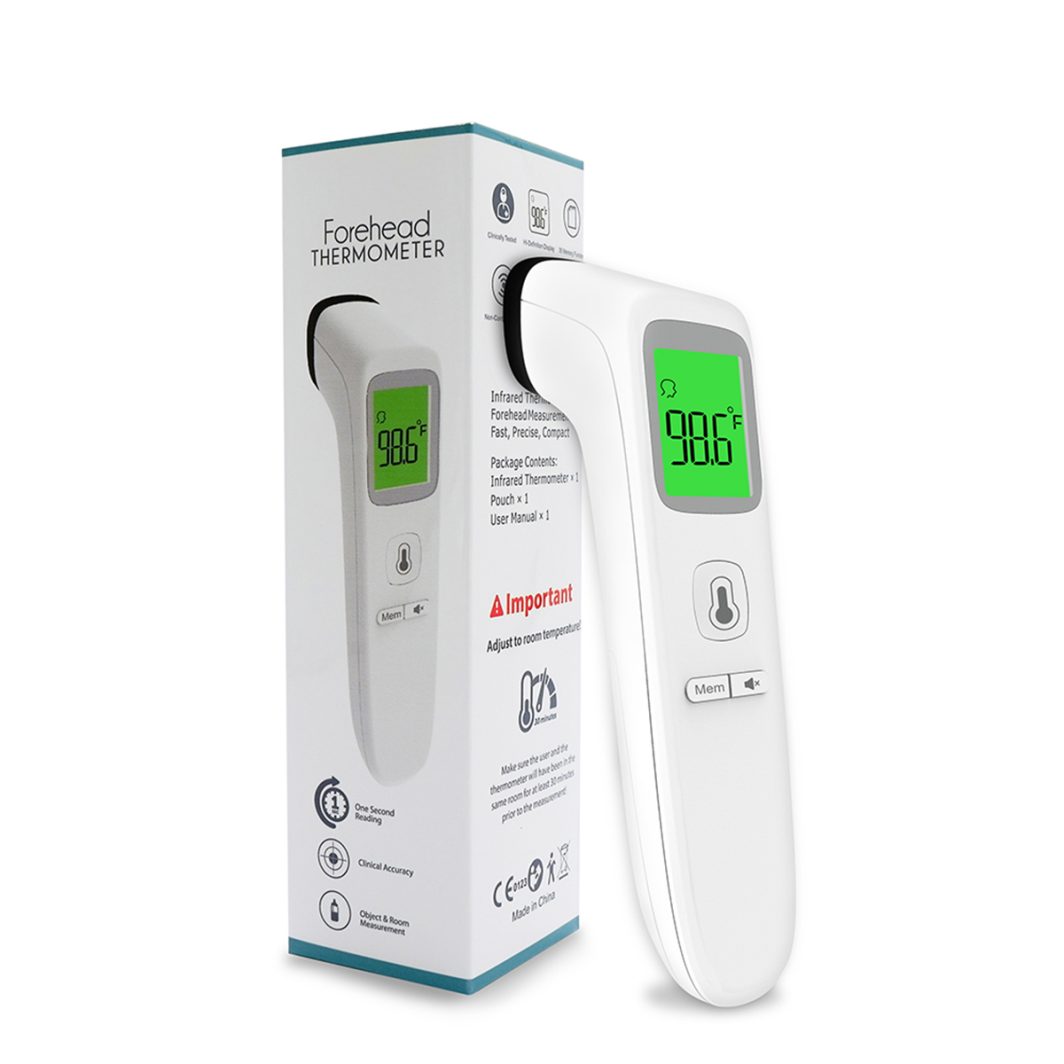 INFRARED THERMOMETER - FC IR200  -  FDA CE CERTIFICATE - NO CONTACT THERMOMETER - BABY ADULTS